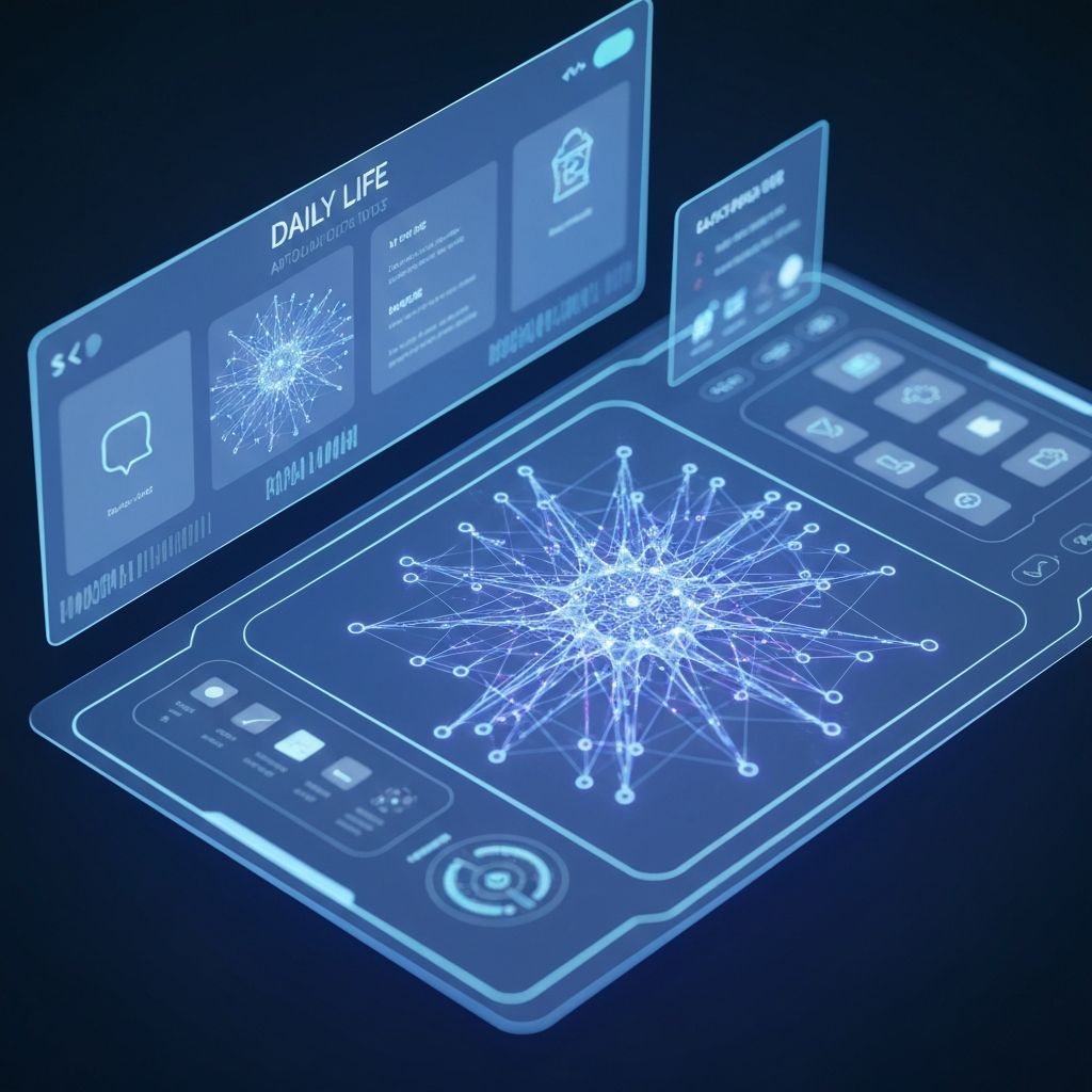 Interface de ferramentas de IA no dia a dia